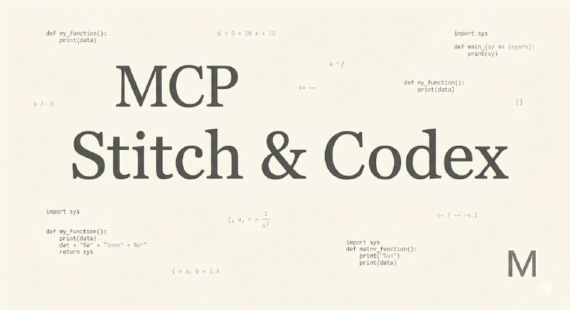 Featured image of post 在 Codex 里接上 Stitch MCP：从设计到落地的一条更顺的链路